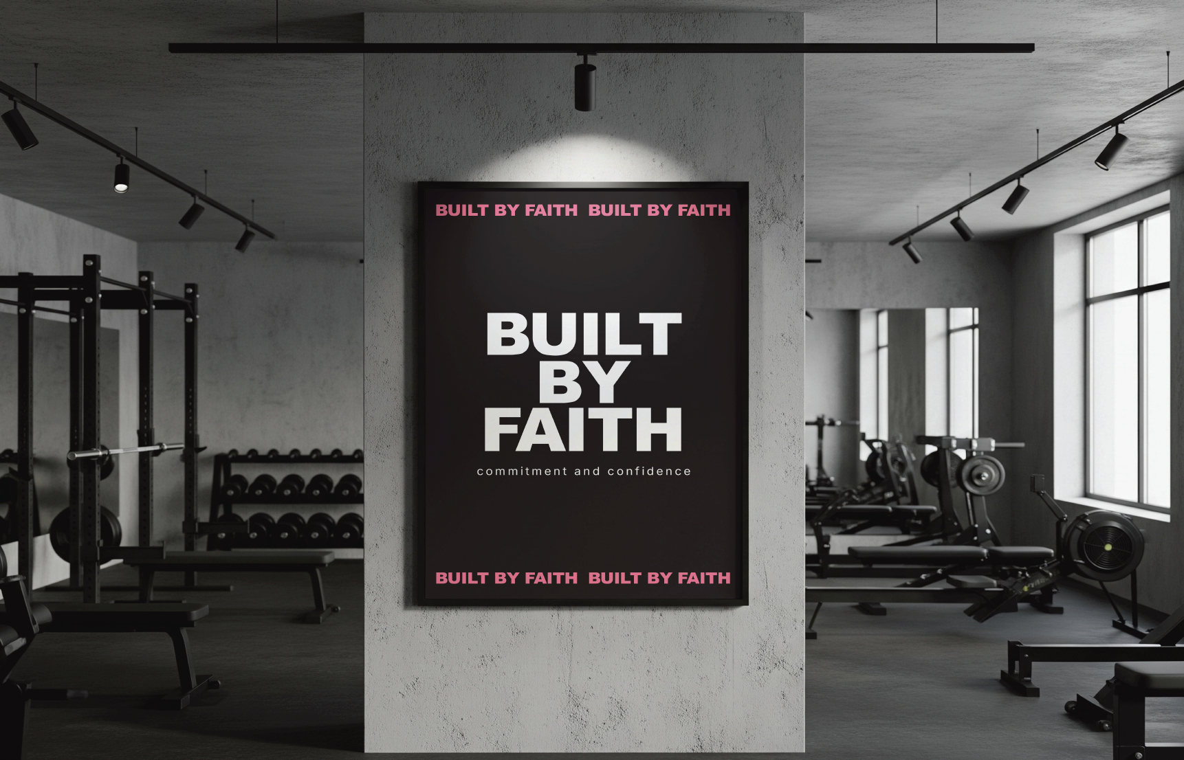 Typographic Poster — Gym Scale Mockup